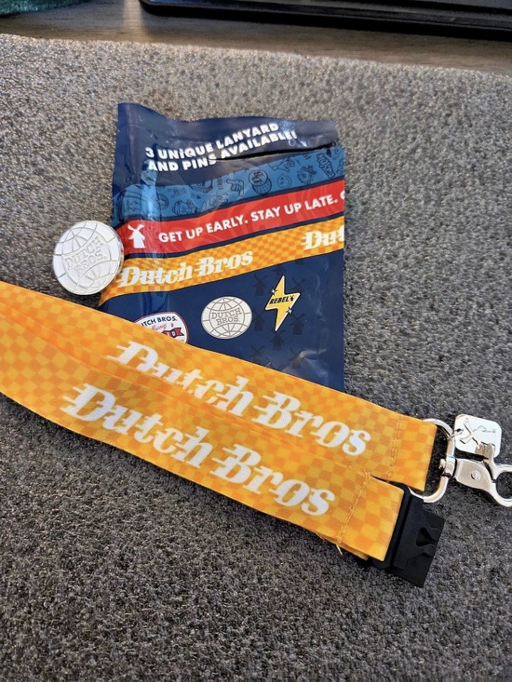 Dutch Bros June 2026 Lanyard and Pin Blind Bag Set